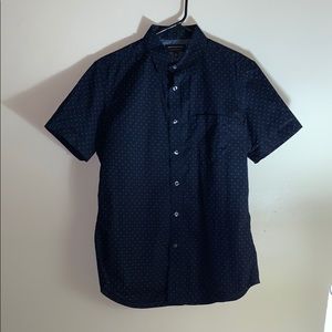 Banana Republic Short Sleeve Button Up Navy Blue S